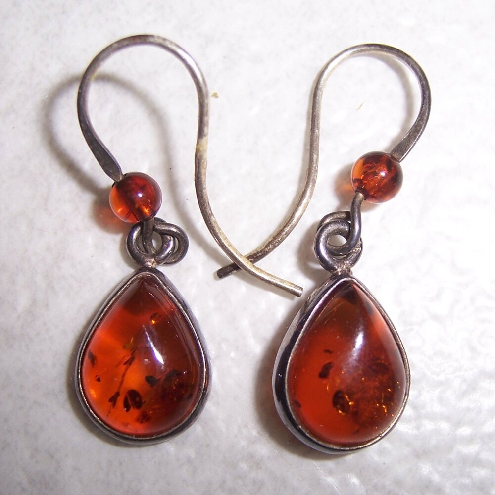 TALBOTS Brown Bead Dangle Earrings